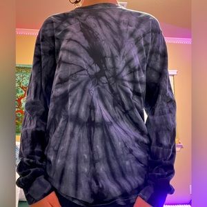 Colortone tie dye grey and black long sleeve shirt.